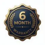 6 month warranty badge