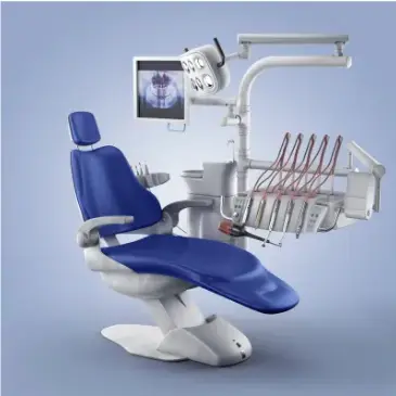 Dental chair used for cleanings and dental surgery