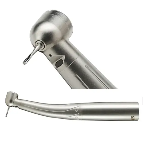 Lares high speed dental handpiece with head close-up showing chuck and spray ports