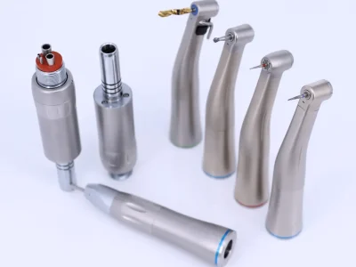 Handpiece repair pricing by brand and model - lineup of high-speed, low-speed, and electric dental handpieces